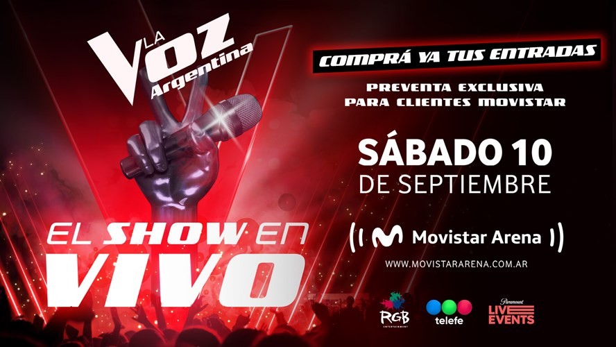 “La Voz Argentina, el show en vivo”: preventa exclusiva para clientes Movistar | Espectáculos