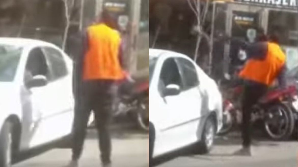 Filman a un naranjita insultando un conductor y pateando un auto | Córdoba