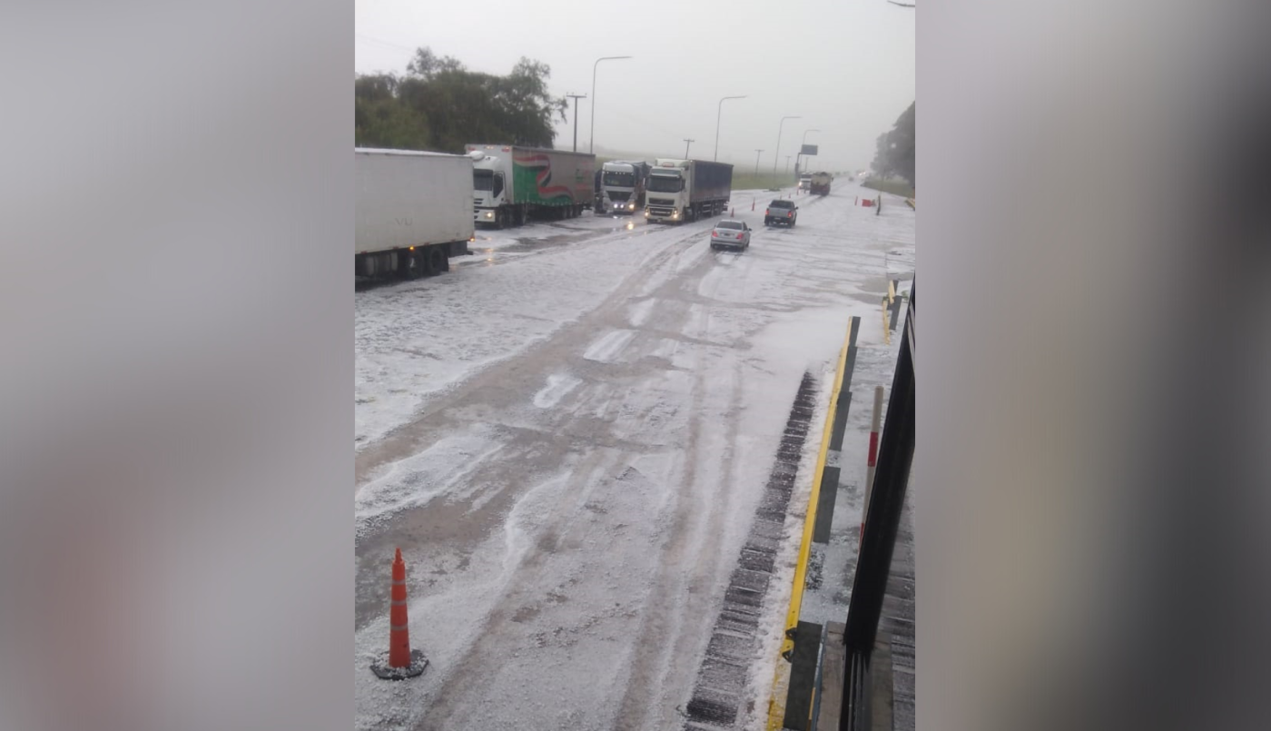 Fuerte caída de granizo en Sampacho | Córdoba