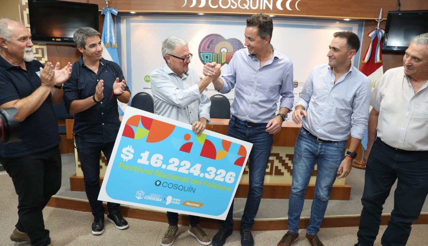 La Provincia entregó aportes para la nueva edición del Festival de Cosquín | Córdoba