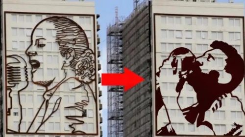 Juntan firmas para cambiar emblemático mural de Evita por uno de Messi | Actualidad