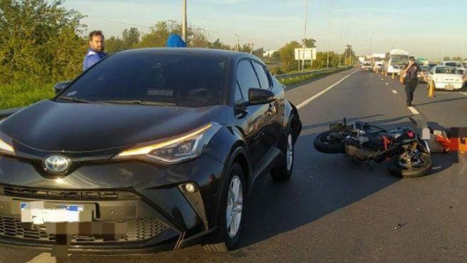 Michael Santos fue chocado por una motocicleta cuando iba a entrenar al predio Amadeo Nuccetelli | Córdoba
