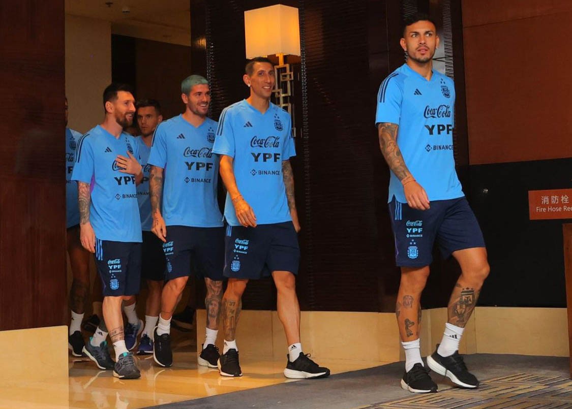 Con Messi a la cabeza, la Selección se entrenó en Beijing | Deportes