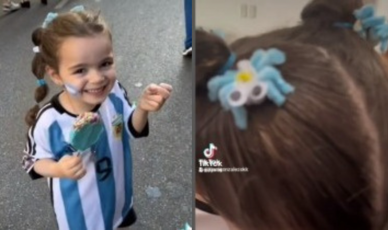 Video: la conmovedora reacción de la niña fanática de Julián Álvarez tras su ausencia en la final de la Champions | Redes