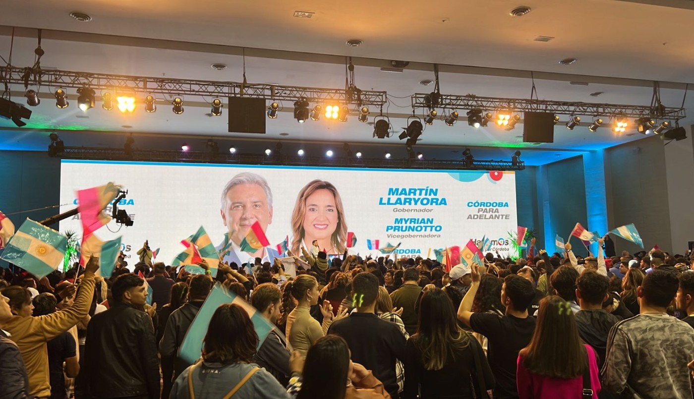 Con el casi el 90% de las mesas escrutadas Martín Llaryora se adjudicó la victoria | Elecciones 2023