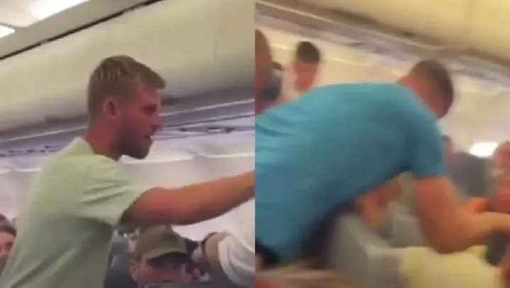 Video: un boxeador quiso abrir la puerta del avión en pleno vuelo y sembró el caos | Internacionales