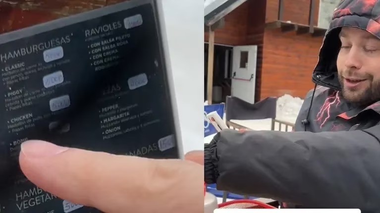 Video: fue de vacaciones a Bariloche y los precios de un restaurant lo dejaron boquiabierto | Internacionales