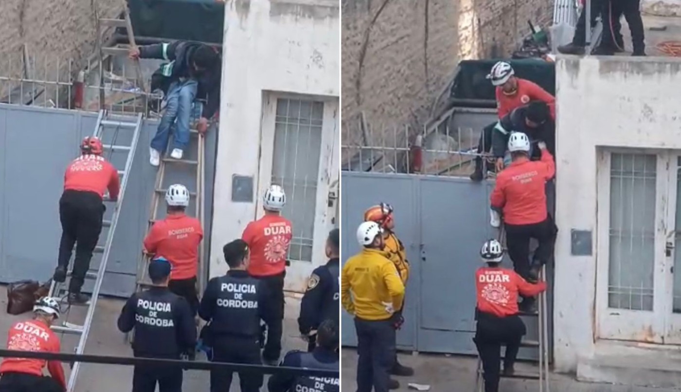 Un presunto ladrón quedó atrapado en una reja con heridas en la ingle | Córdoba