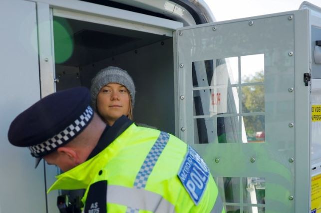 La activista climática Greta Thunberg fue detenida en Londres | Internacionales