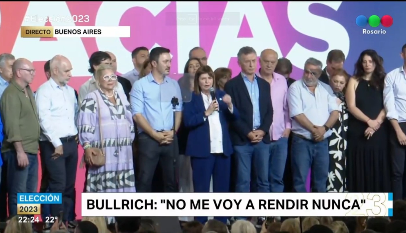 Patricia Bullrich: “No me voy a rendir nunca” | Elecciones 2023