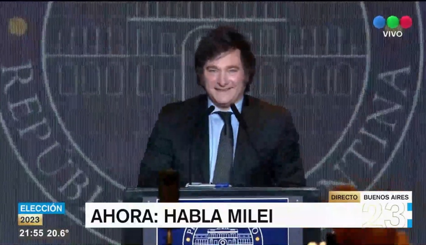 Javier Milei: “Hoy comienza la reconstrucción de Argentina” | Elecciones 2023