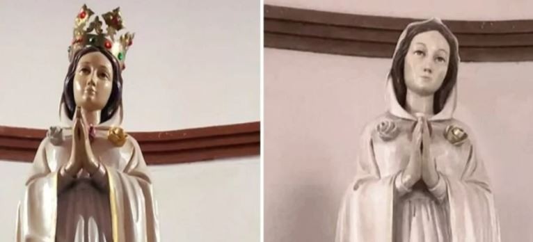 Robaron la corona de oro de la Virgen de la Rosa Mística de un templo en La Plata | Actualidad