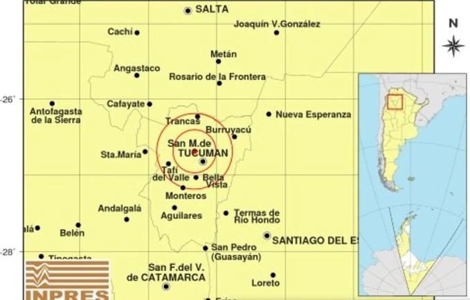 Un sismo de 3,5 sacudió a Tucumán | Actualidad