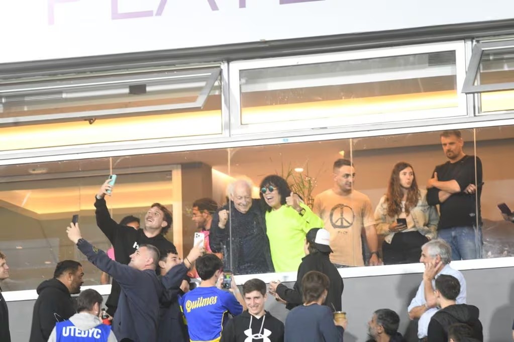 La Mona y Coppola juntos en el partido de Boca frente a Estudiantes en el Kempes | Córdoba