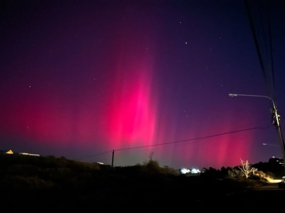 ¡Cielo rosa!: Bellísimas imágenes del cielo en Ushuai | Actualidad
