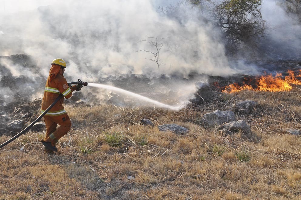 La Calera: bomberos combaten una serie de incendios forestales | Córdoba