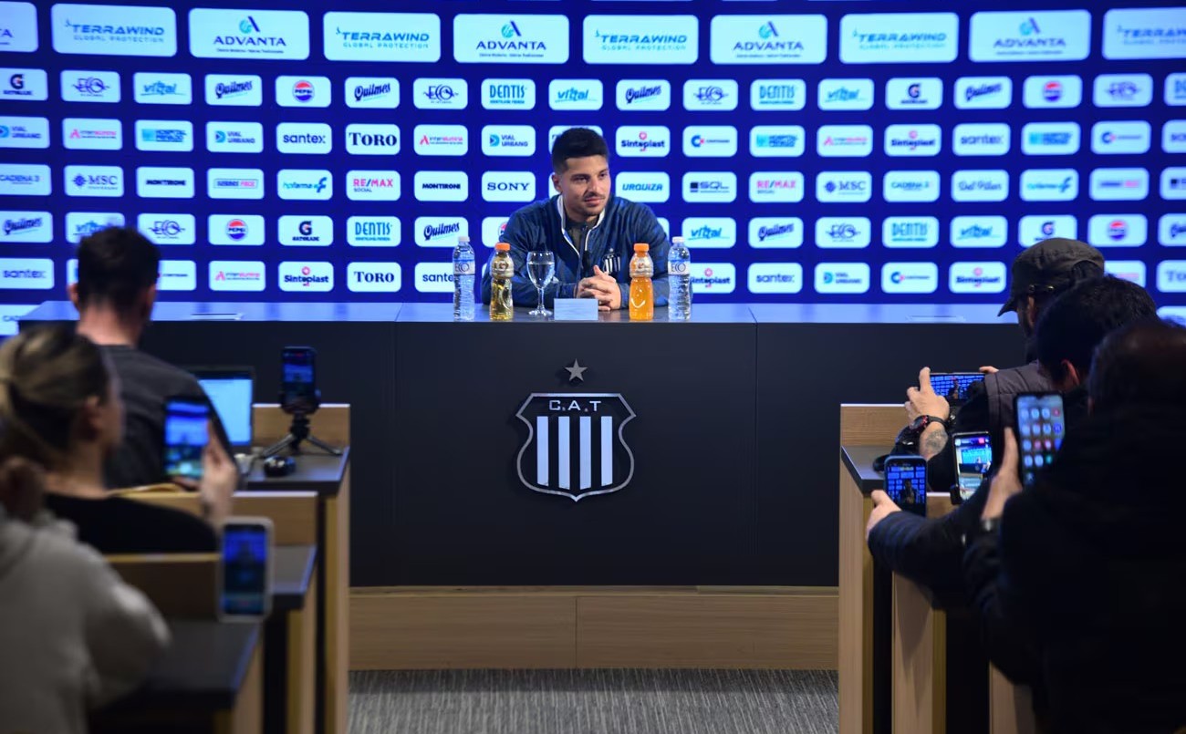 Sebastián Palacios dio una conferencia de prensa luego de ser presentado en Talleres | Córdoba