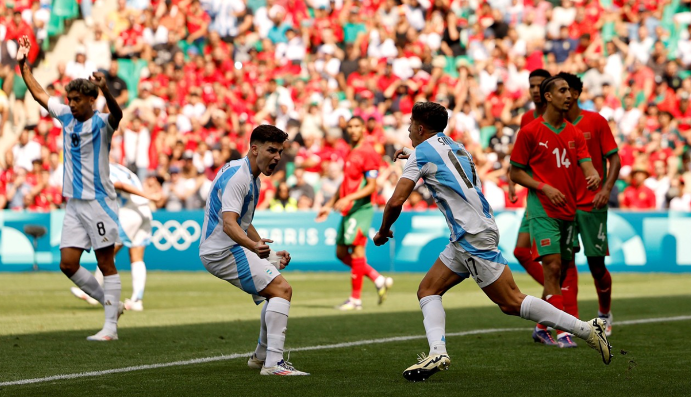 En el minuto 15 de adición, Argentina le empató a Marruecos en el debut en los Juegos Olímpicos | Deportes