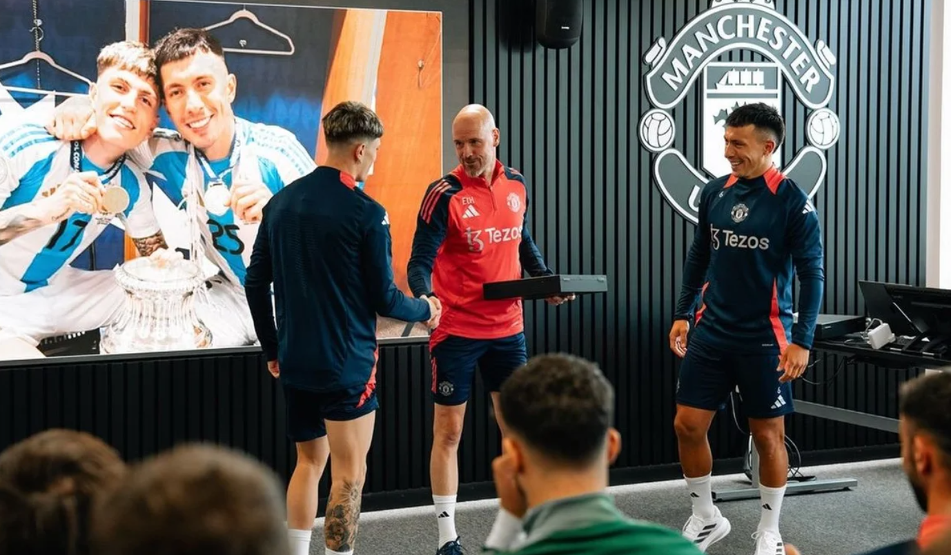 Martínez y Garnacho fueron reconocidos en el Manchester United por la Copa América: "Saben cómo ganar" | Deportes