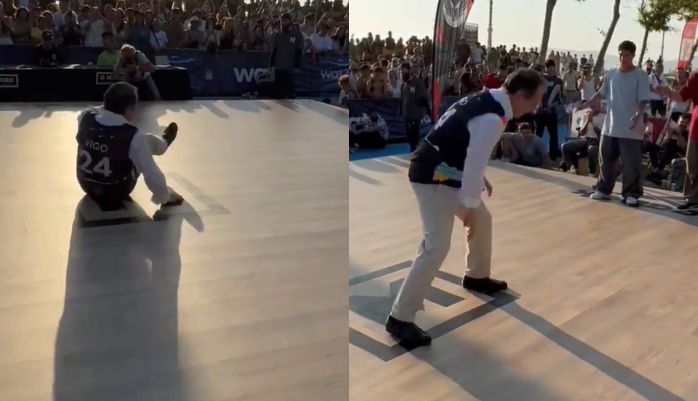 Un alcalde español causó furor en una playa con su talento para el 'breakdance' | VIDEOS TFN CORDOBA