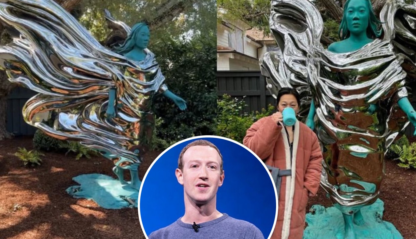Mark Zuckerberg dejó la vara altísima: instaló una estatua de su esposa en el jardín de su casa | VIDEOS TFN CORDOBA