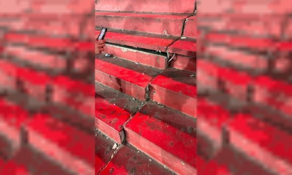 Se desprendió otra parte de la tribuna de la cancha de Independiente | Deportes