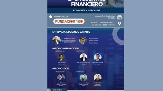 Llega el segundo encuentro financiero de economía y mercados a Córdoba | Córdoba