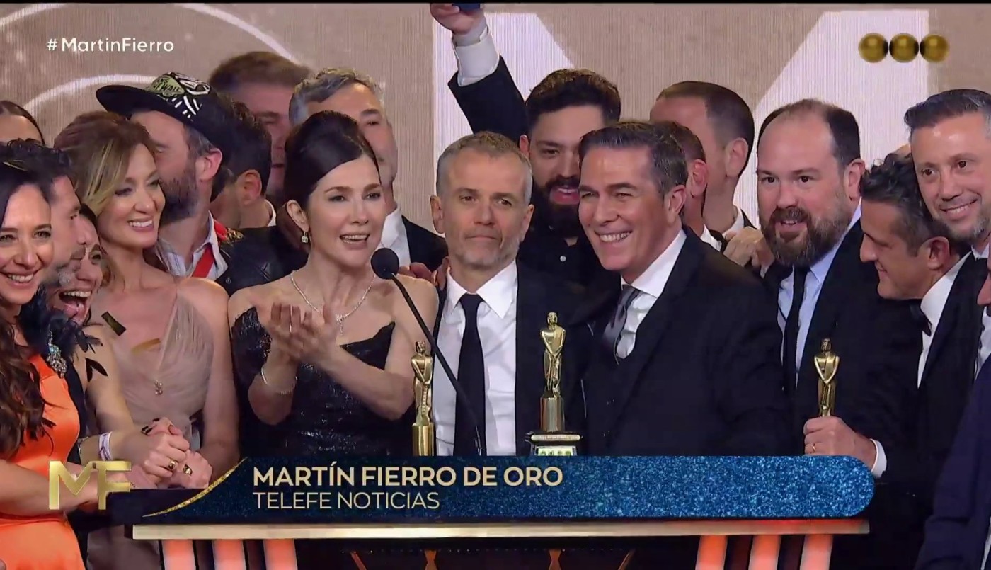Telefe Noticias se llevó el Martín Fierro de Oro por primera vez en su historia | VIDEOS TFN CORDOBA