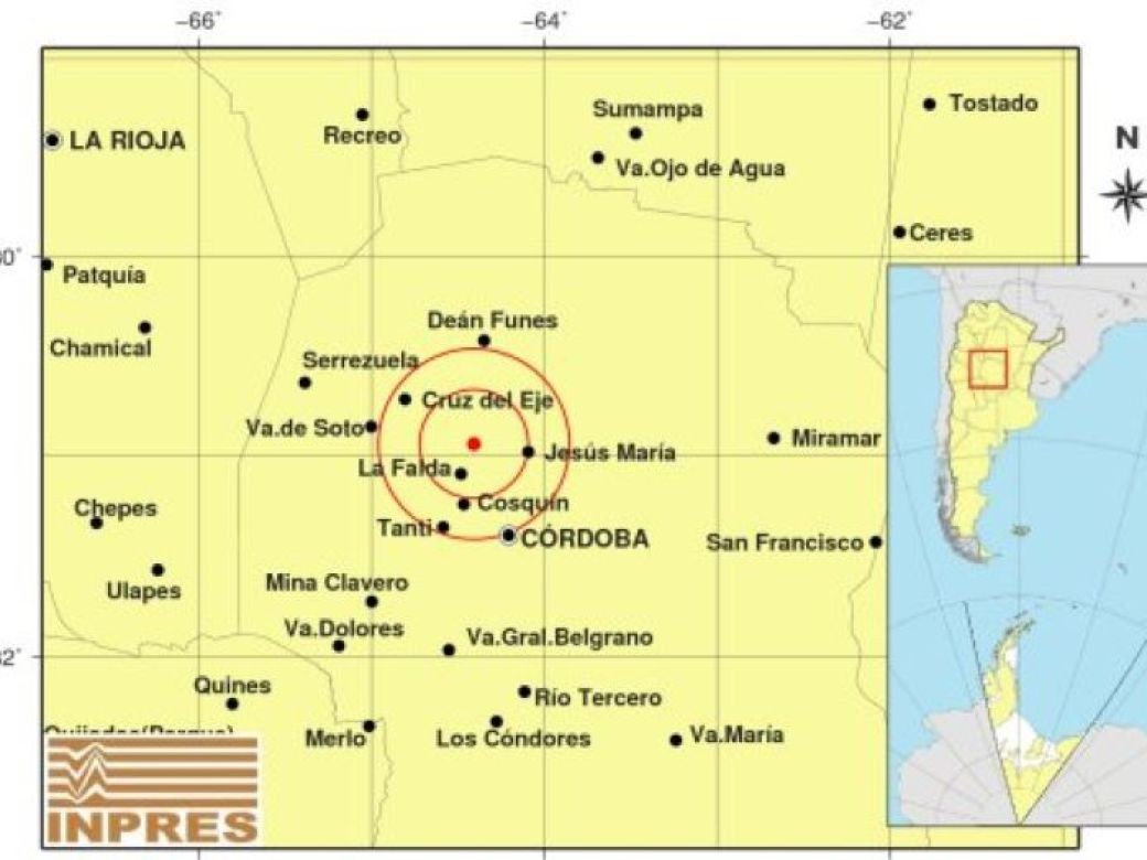 Córdoba: en las últimas 24 horas tres temblores sacudieron la provincia | Córdoba