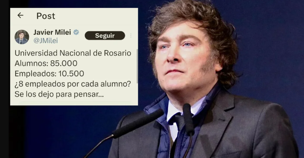Milei hizo un posteo con un error matemático y lo condenaron en las redes | Política y economía