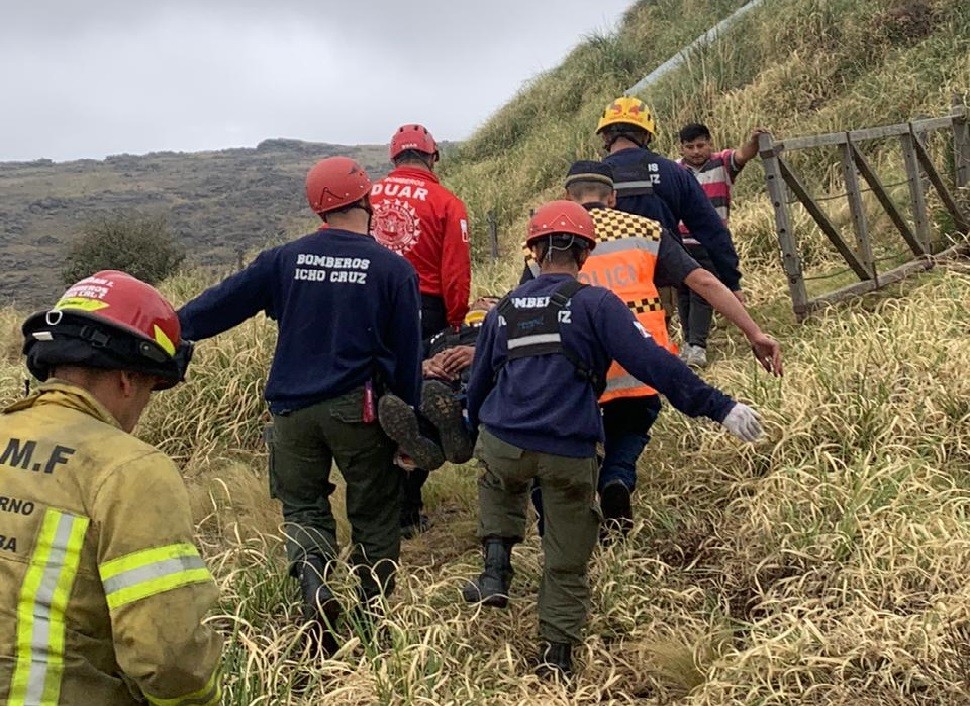 Un joven cayó desde un precipicio en ruta provincial 34: tiene politraumatismos | Córdoba