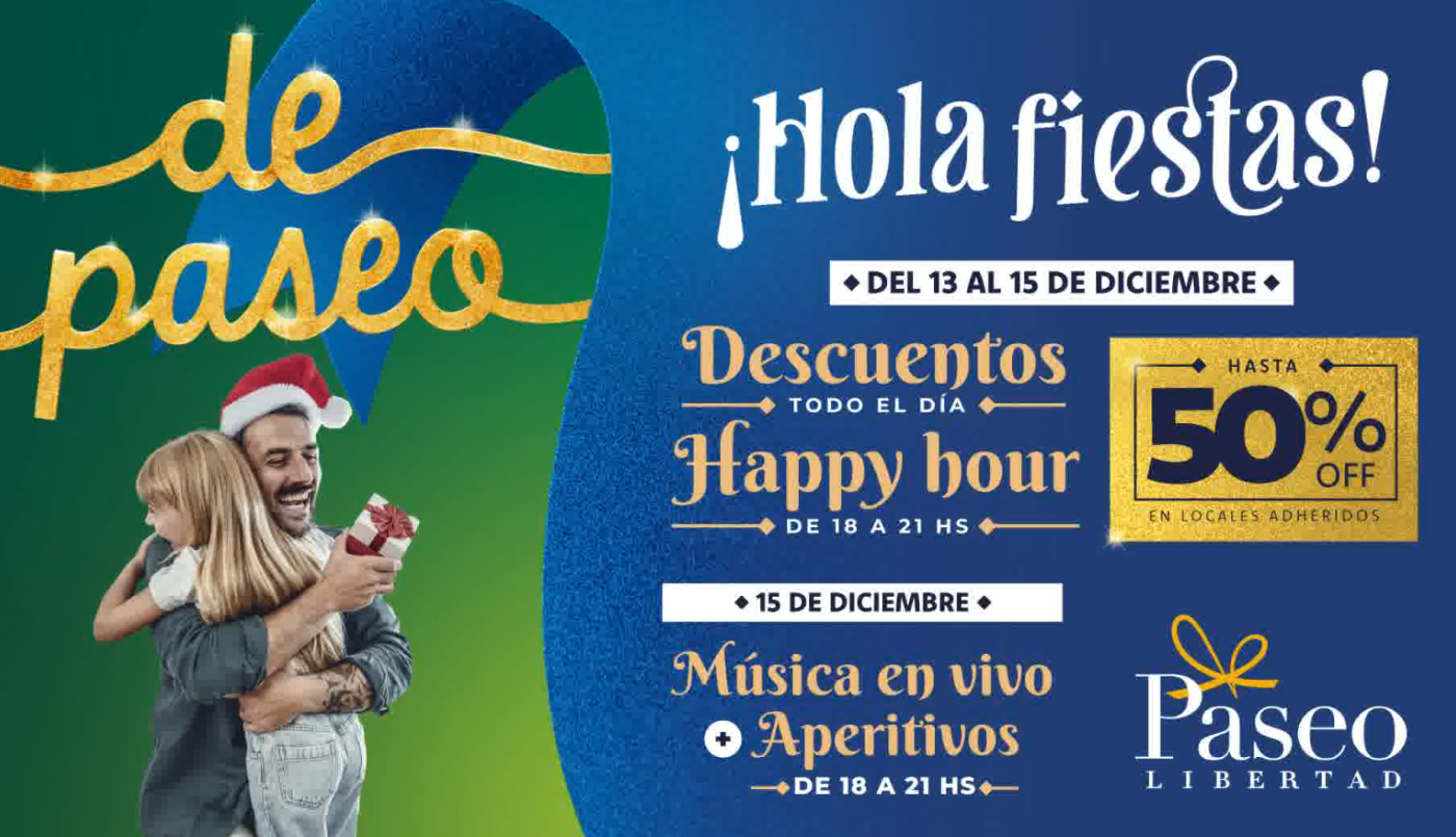 Paseo Libertad prepara descuentos especiales, sorteos y la visita de Papá Noel durante diciembre | Contenido Patrocinado