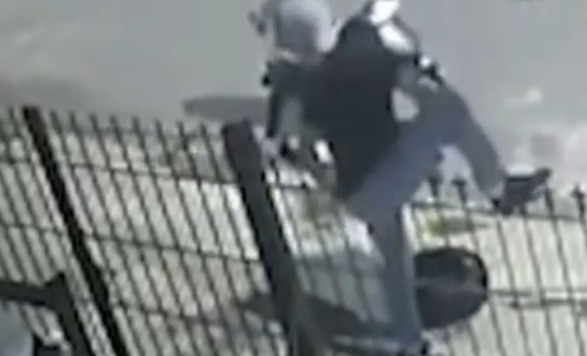 Video: saltaron la reja y robaron la rueda de un auto estacionado | Córdoba