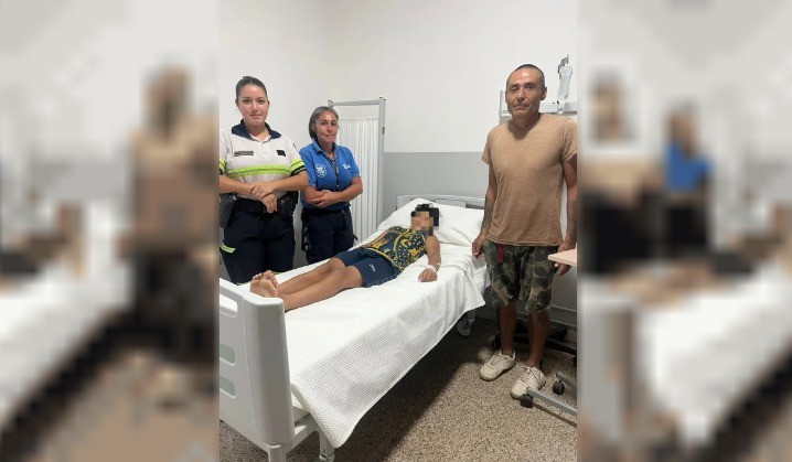 Una oficial rescató a un hombre y a su hijo en el río | Córdoba