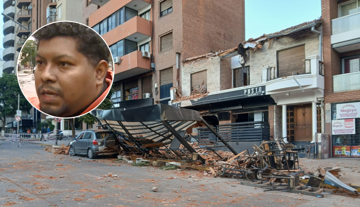 “Se salvó de milagro”: el relato del inquilino de la casa que está arriba del bar derrumbado | Córdoba