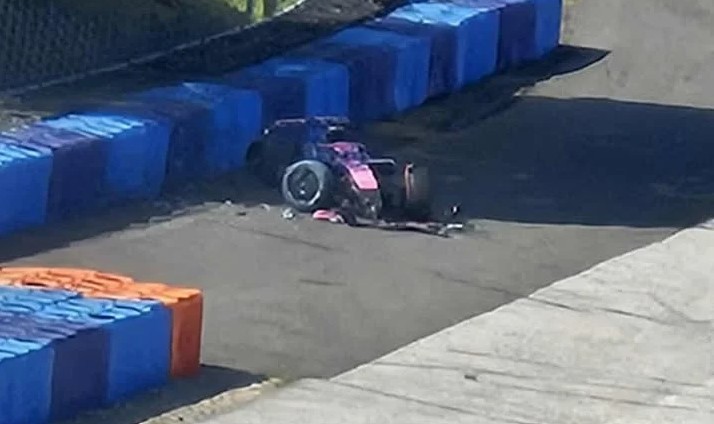 Colapinto sufrió un accidente en las pruebas de neumáticos de Alpine en Hungría | Deportes