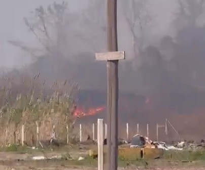 Incendio de pastizales en barrio San Jorge | Córdoba