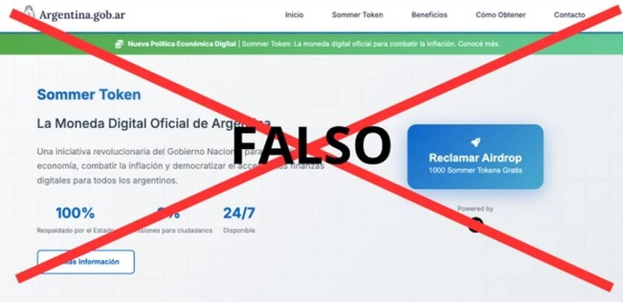 El Gobierno aclaró que es falso el sitio web del Hospital Sommer que promocionaba una criptomoneda | Política y economía
