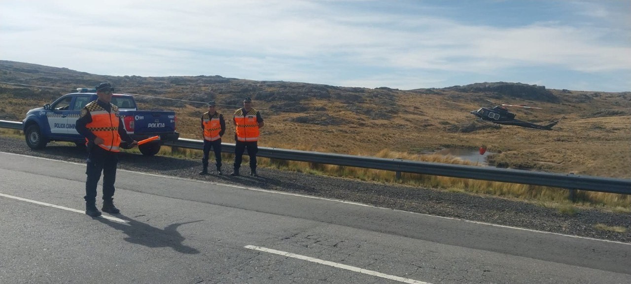 Corte total por incendio en el Camino de las Altas Cumbres | Córdoba