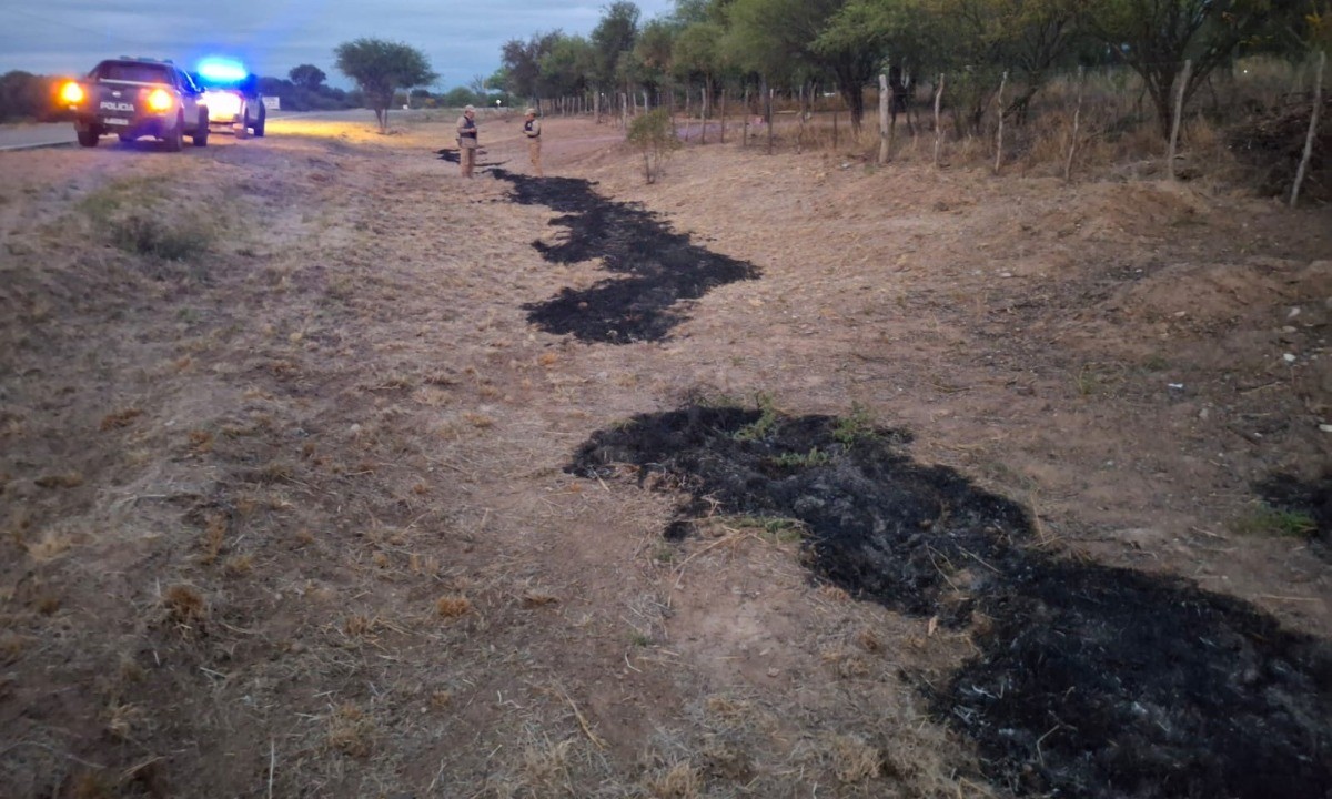 Un hombre provocó una quema de desmonte en la zona rural de Huascha | Córdoba