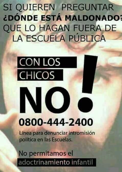 #ConMisHijosNo la campaña en las redes sociales por el tratamiento en las aulas del caso Maldonado | Telefe Noticias