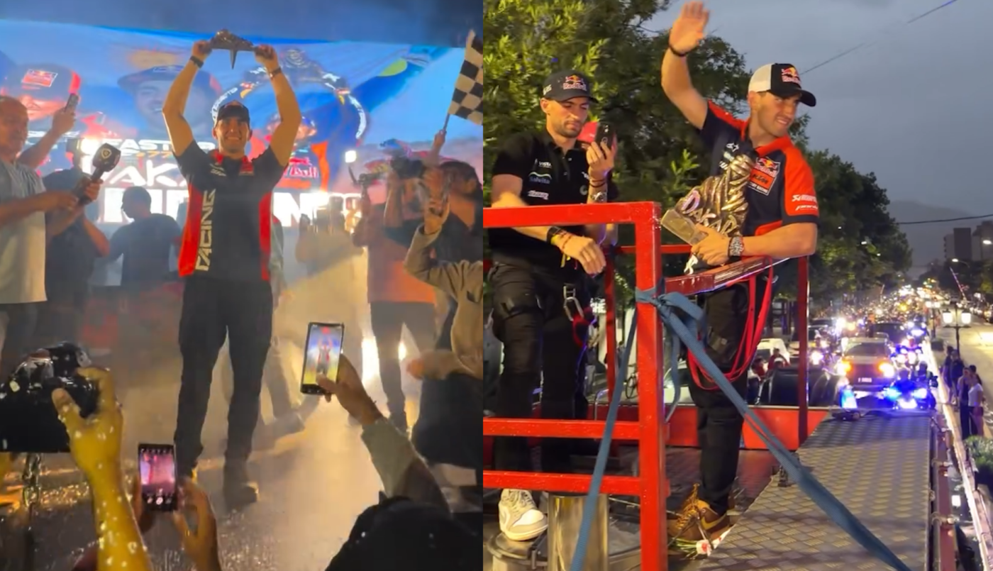 Caravana bajo la lluvia: Salta recibió a Luciano Benavides tras su consagración en el Dakar | Deportes