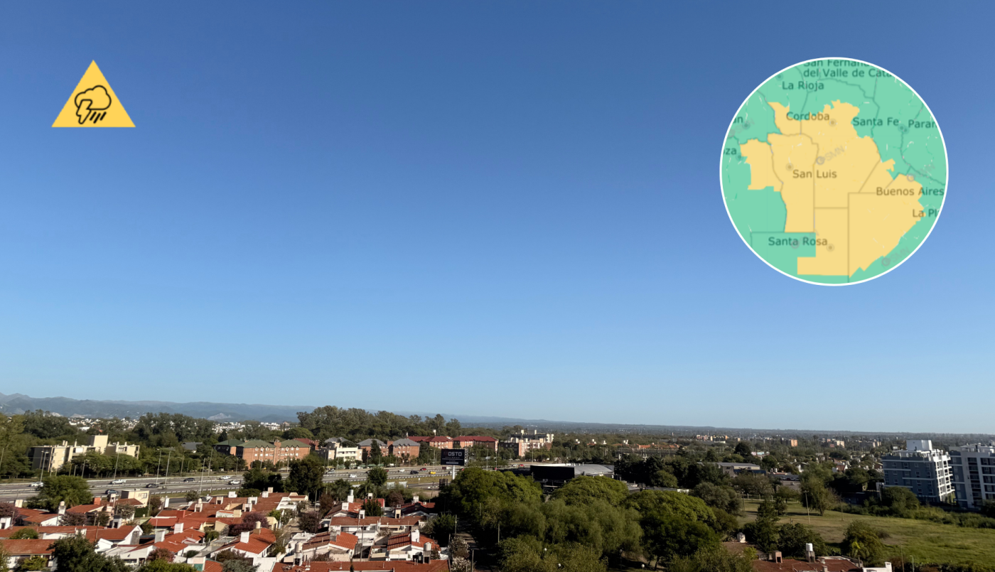 Martes caluroso en Córdoba, con tormentas aisladas por la tarde y alerta amarilla hacia la noche | Córdoba