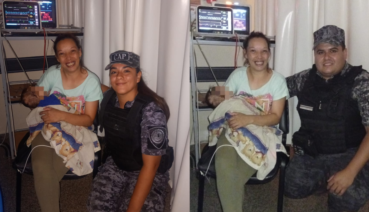 Policías salvaron a un bebé de dos meses tras una emergencia durante un siniestro vial | Córdoba