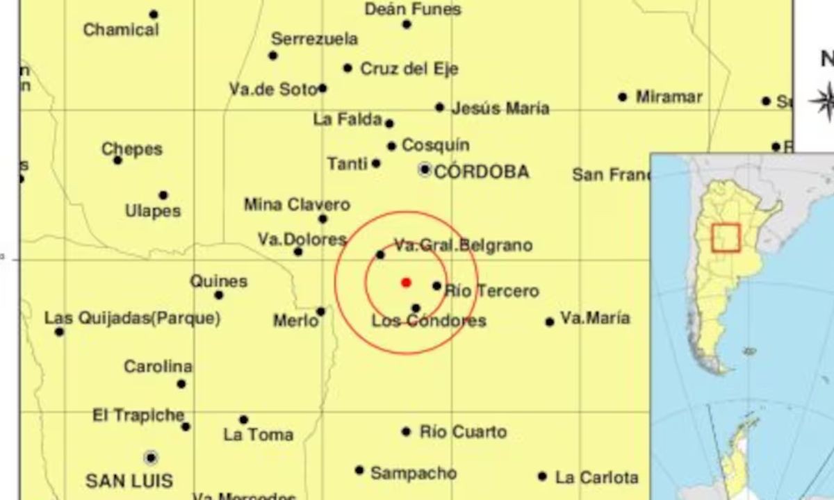 Temblor en Córdoba: sismo de 2.6 de intensidad sacudió a Río Tercero y Calamuchita | Córdoba