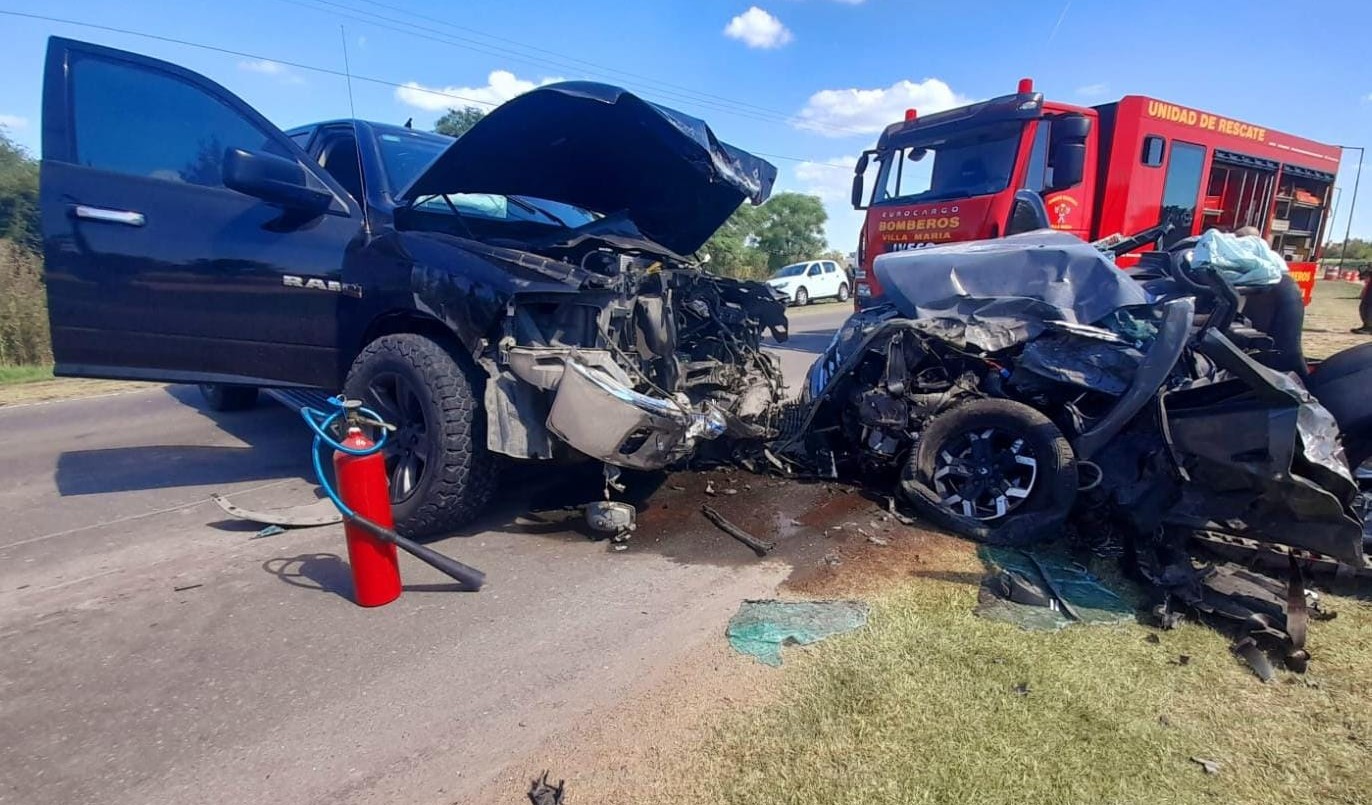 Violento choque dejó a un conductor gravemente herido en la ruta 158 | Córdoba