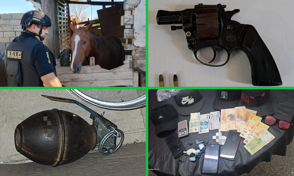 Megaoperativo en Córdoba: caen bandas con cocaína, una granada y chalecos antibalas | Córdoba