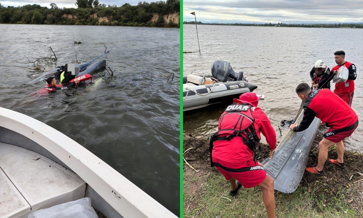 Rescate en el Embalse: salvan a dos hombres tras el vuelco de su canoa en Villa Rumipal | Córdoba
