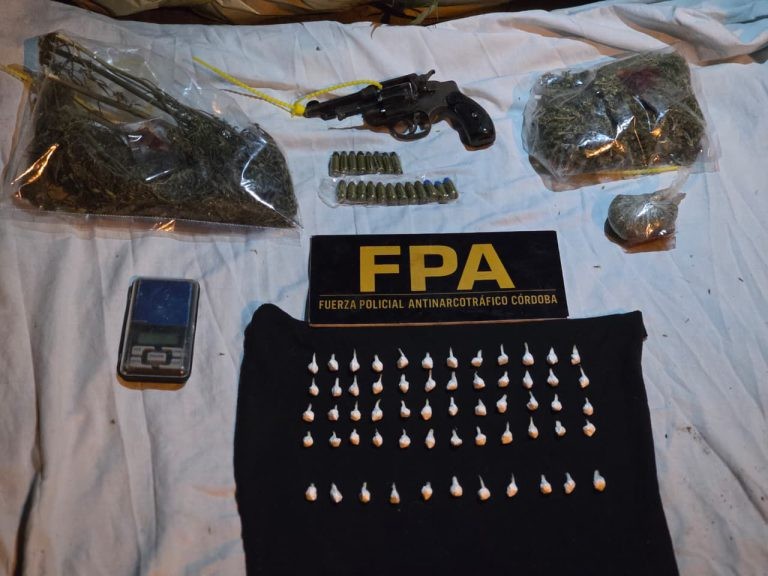 Operativo narco: tres detenidos y secuestro de drogas y armas en Villa Unión | Córdoba