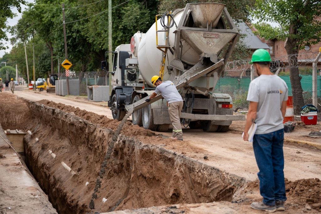 Desagües pluviales en el sur de Córdoba: la obra supera el 90% de avance | Córdoba